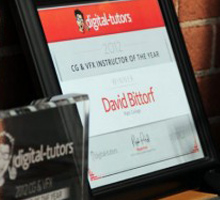 Digital-Tutors Awarded David Bittorf of Platt College San Diego as the Winner of the 2012 Computer Graphics and Visual Effects Instructor of the Year