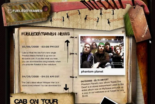 Fueled By Ramen Website