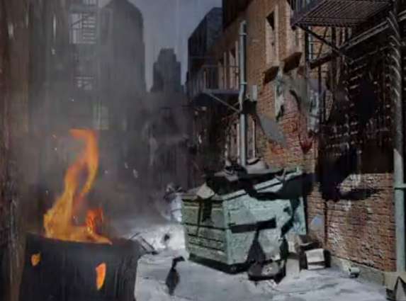 CG Model - Dark Knight Alleyway - VFX Breakdown
