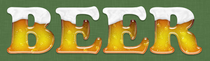 Beer Text (St. Patrick’s Day) – Photoshop Tutorial