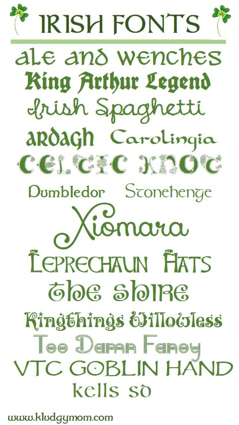Free St. Patrick's Day Fonts