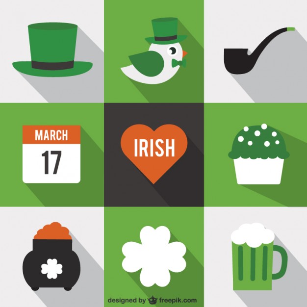 St Patrick's Day Vector Icons