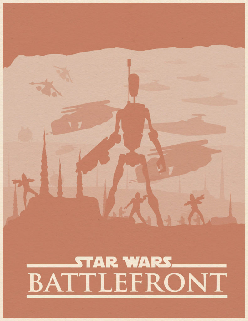 Star Wars Battlefront Poster by Ryan Ritterbusch