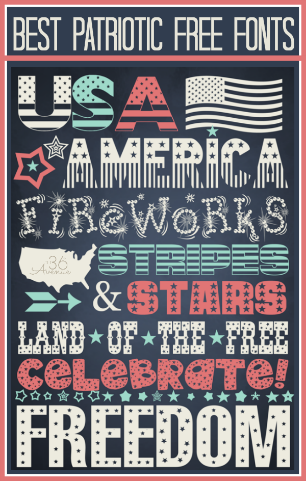 Free 4th of July Fonts