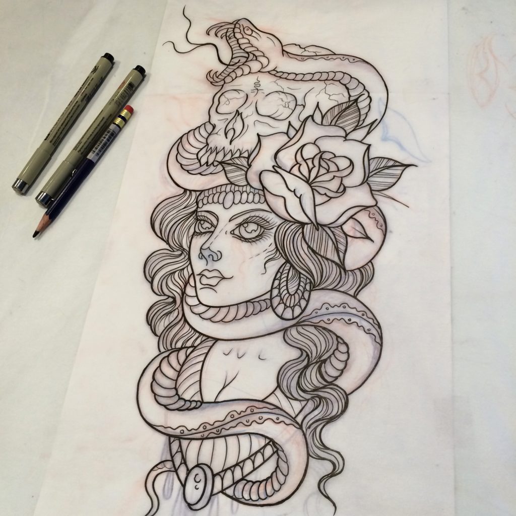 Platt College Student, Brendon Trenberth’s Beautiful Tattoo Inspired Artwork 