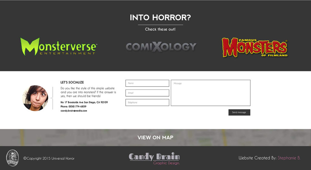Web Design of the Week – Universal Horror