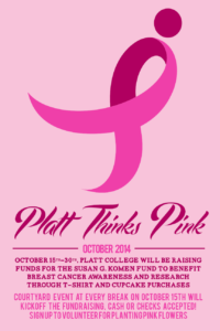Platt College Thinks Pink