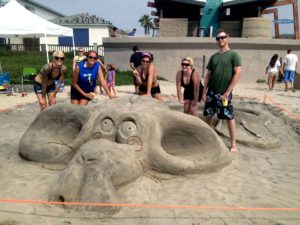 Platt College's Sand Sculpture Competition