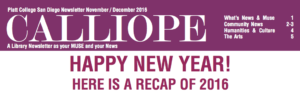 November/December Calliope Newsletter