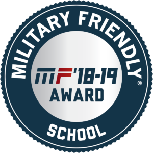 Badge identifying Platt College San Diego as a Military Friendly School