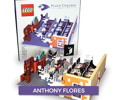 Platt College San Diego's Alumni Anthony Flores Lego Set of PCSD